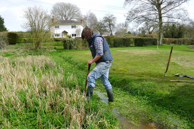 Weeding the water-cress bed