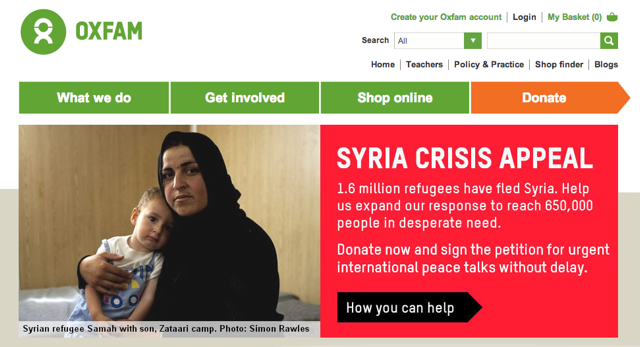 Oxfam syria appeal