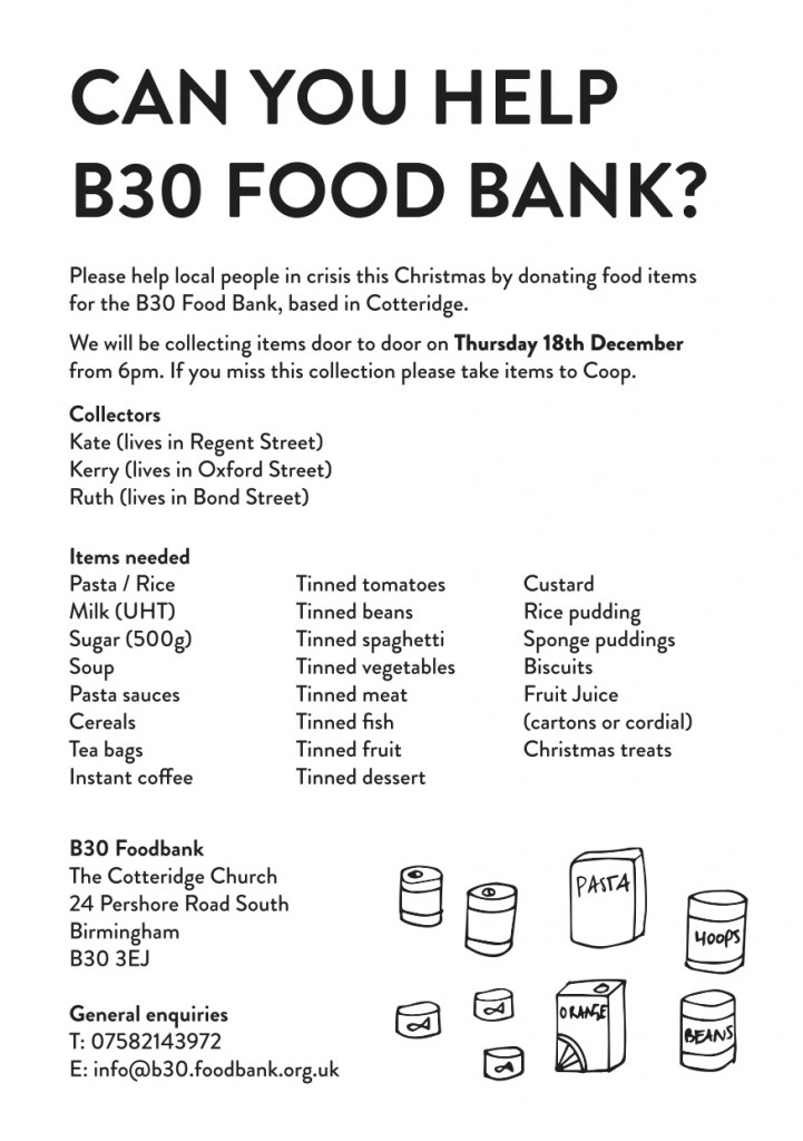 Food bank flyer